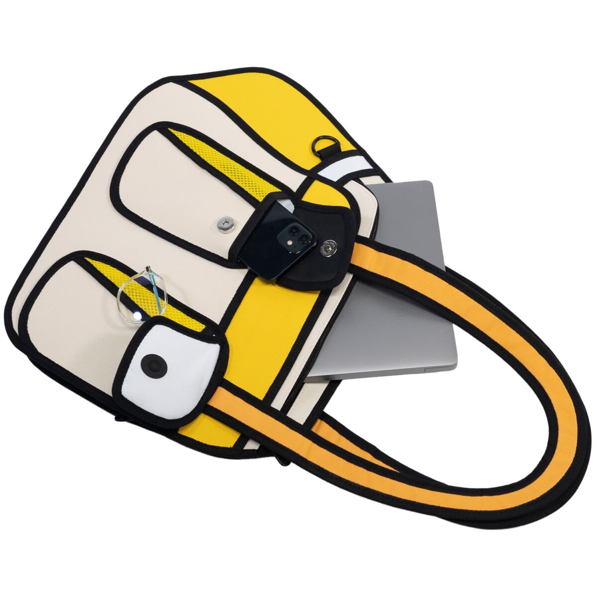 2D Cartoon Shoulder Bag - Bonjour - Image 7