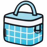 Checkered 3D Cartoon Handbag