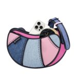 Croissant Bag – 2D Cartoon Design, Adjustable Strap - Image 4