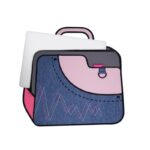 Crush 2D Cartoon Bag – Heartbeat Embroidery,Versatile - Image 6