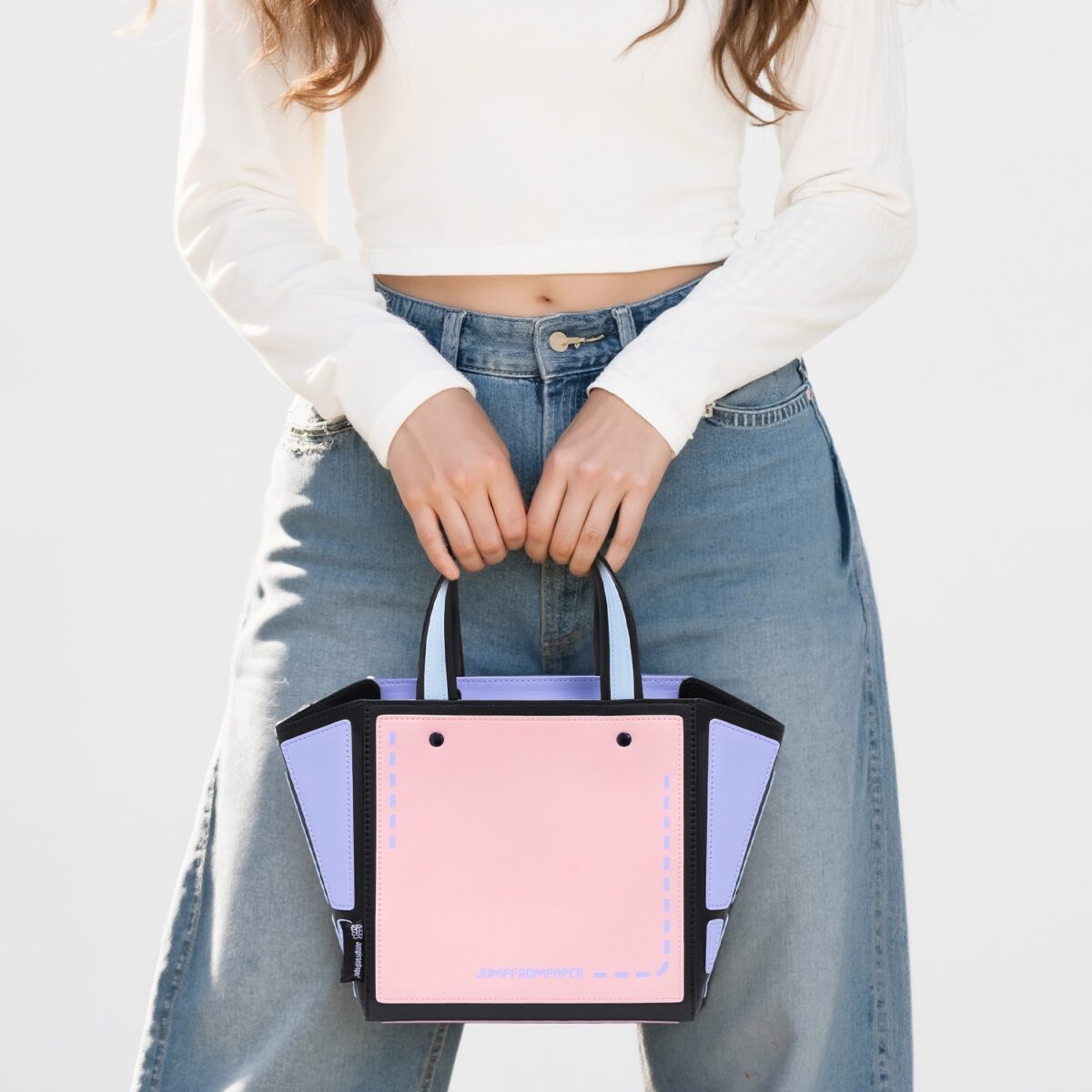 Futuristic Origami Style Tote Bag - Image 3