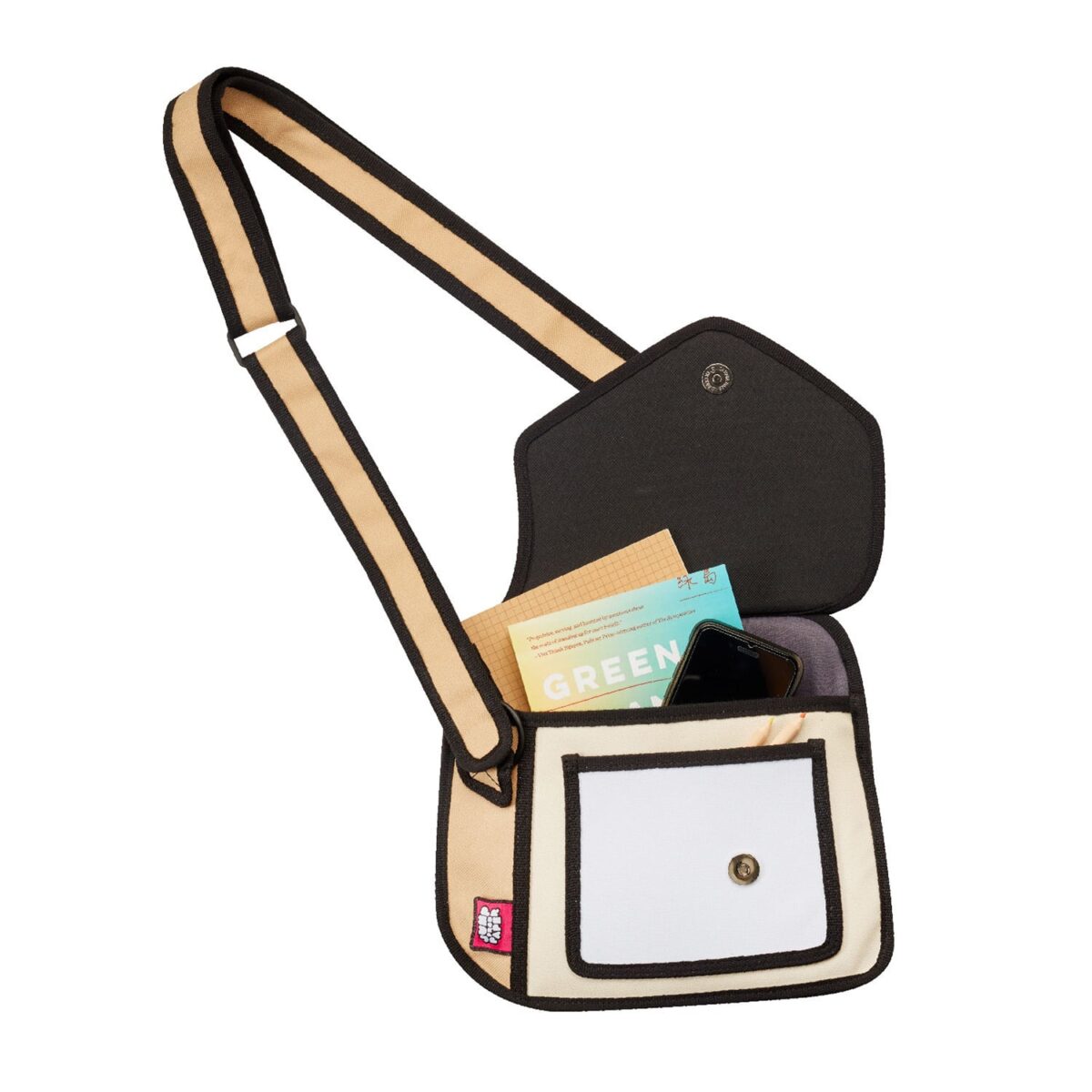 Giggle 2D Cartoon Shoulder Bag – Adjustable Strap - Image 7