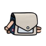 Giggle 2D Cartoon Shoulder Bag – Adjustable Strap