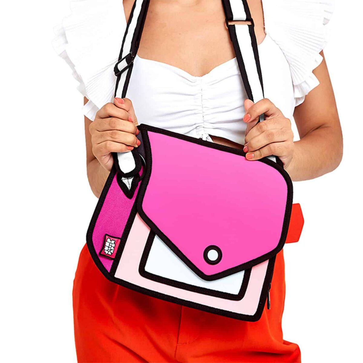 Giggle 2D Cartoon Shoulder Bag – Adjustable Strap - Image 3