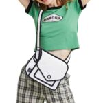 Giggle 2D Cartoon Shoulder Bag – Adjustable Strap - Image 2