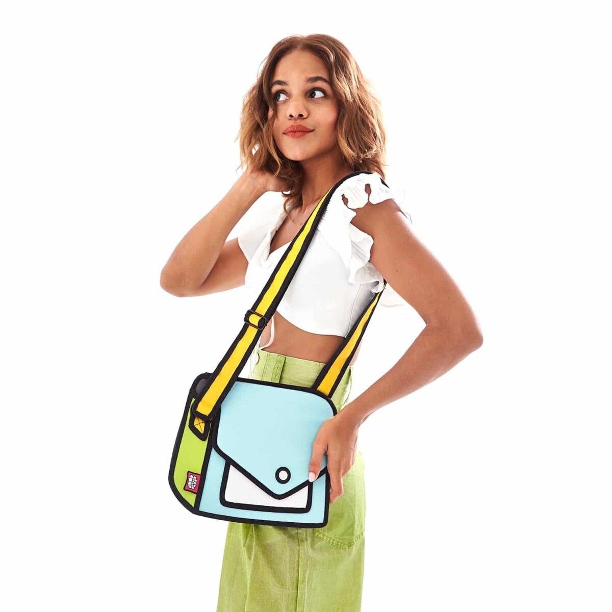 Giggle 2D Cartoon Shoulder Bag – Adjustable Strap - Image 2