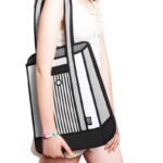 Jumpfrompaper 2D Cartoon Stripe Tote - Image 2