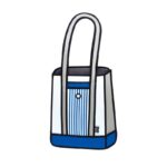 Jumpfrompaper 2D Cartoon Stripe Tote