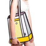 Jumpfrompaper 2D Cartoon Stripe Tote - Image 2