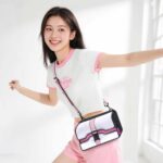 Neo Box – Metallic Silver and Pink Crossbody - Image 3