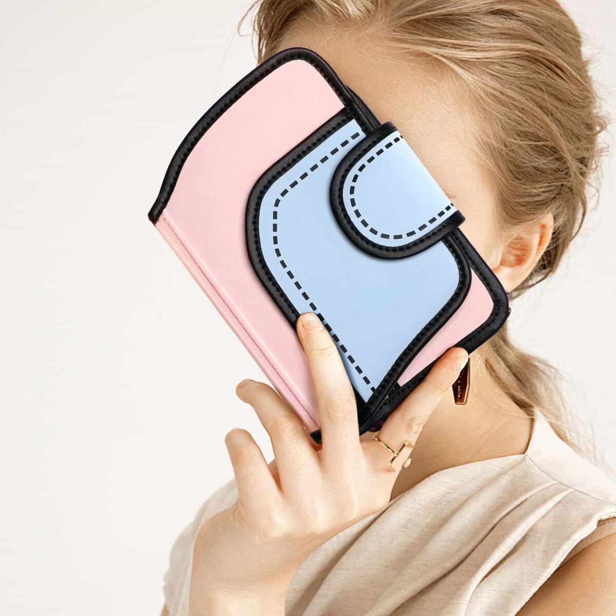 2D Cartoon Passport Holder With Stylish Colors - Image 2