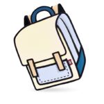 Classic Spaceman Cartoon Backpack – Fun 2D Bag - Image 3