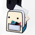 Classic Spaceman Cartoon Backpack – Fun 2D Bag - Image 4