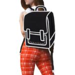 Classic Spaceman Cartoon Backpack – Fun 2D Bag - Image 4
