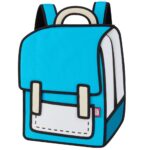 Classic Spaceman Cartoon Backpack – Fun 2D Bag
