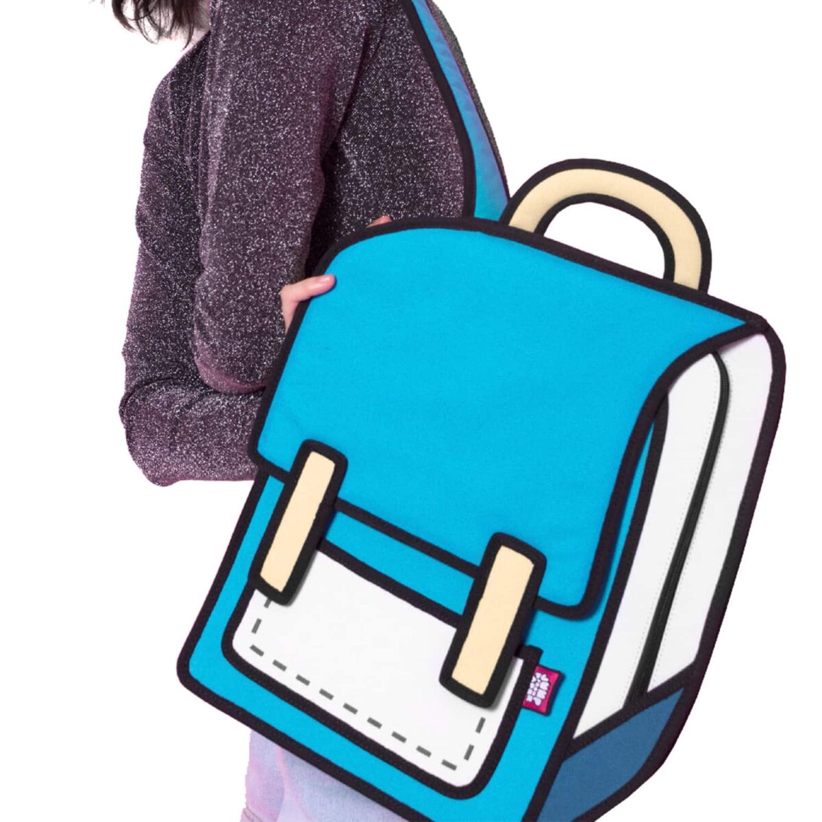 Classic Spaceman Cartoon Backpack – Fun 2D Bag - Image 3