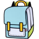 Classic Spaceman Cartoon Backpack – Fun 2D Bag