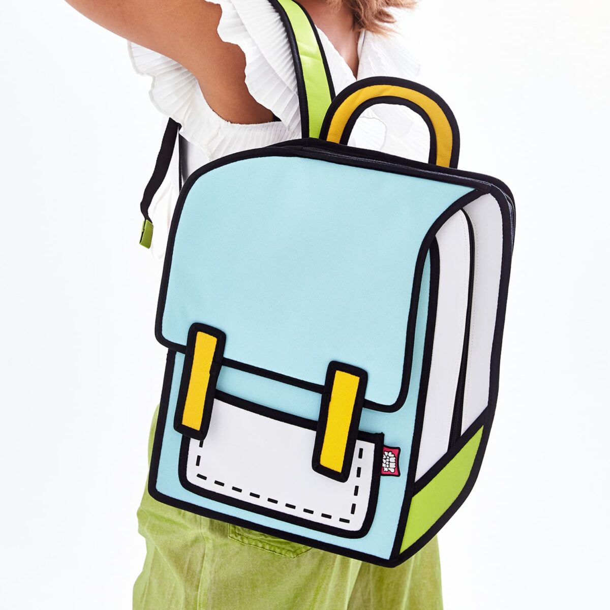 Classic Spaceman Cartoon Backpack – Fun 2D Bag - Image 3