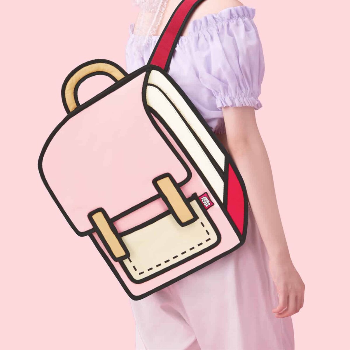 Classic Spaceman Cartoon Backpack – Fun 2D Bag - Image 3