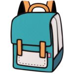 Classic Spaceman Cartoon Backpack – Fun 2D Bag