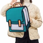 Classic Spaceman Cartoon Backpack – Fun 2D Bag - Image 2