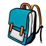 Classic Spaceman Cartoon Backpack – Fun 2D Bag - Image 3