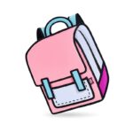 Classic Spaceman Cartoon Backpack – Fun 2D Bag - Image 3