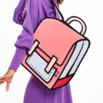 Classic Spaceman Cartoon Backpack – Fun 2D Bag - Image 2