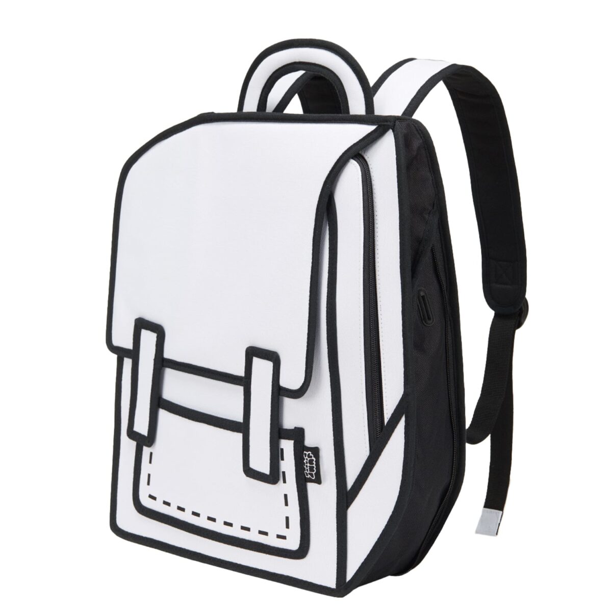 Classic Spaceman Cartoon Backpack – Fun 2D Bag - Image 3