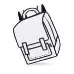 Classic Spaceman Cartoon Backpack – Fun 2D Bag - Image 4