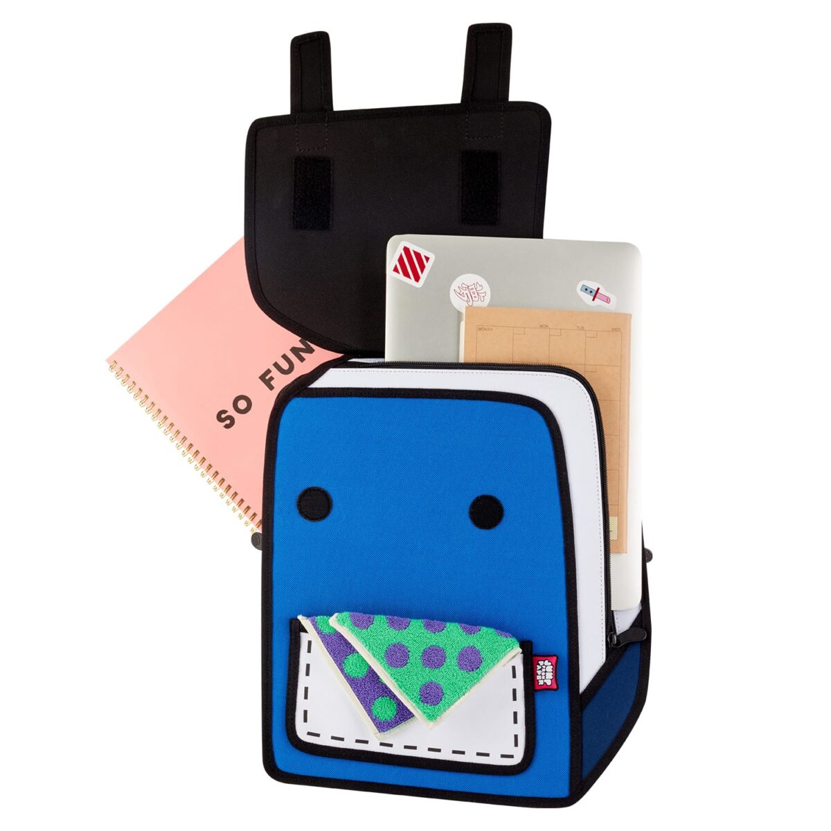 Classic Spaceman Cartoon Backpack – Fun 2D Bag - Image 6