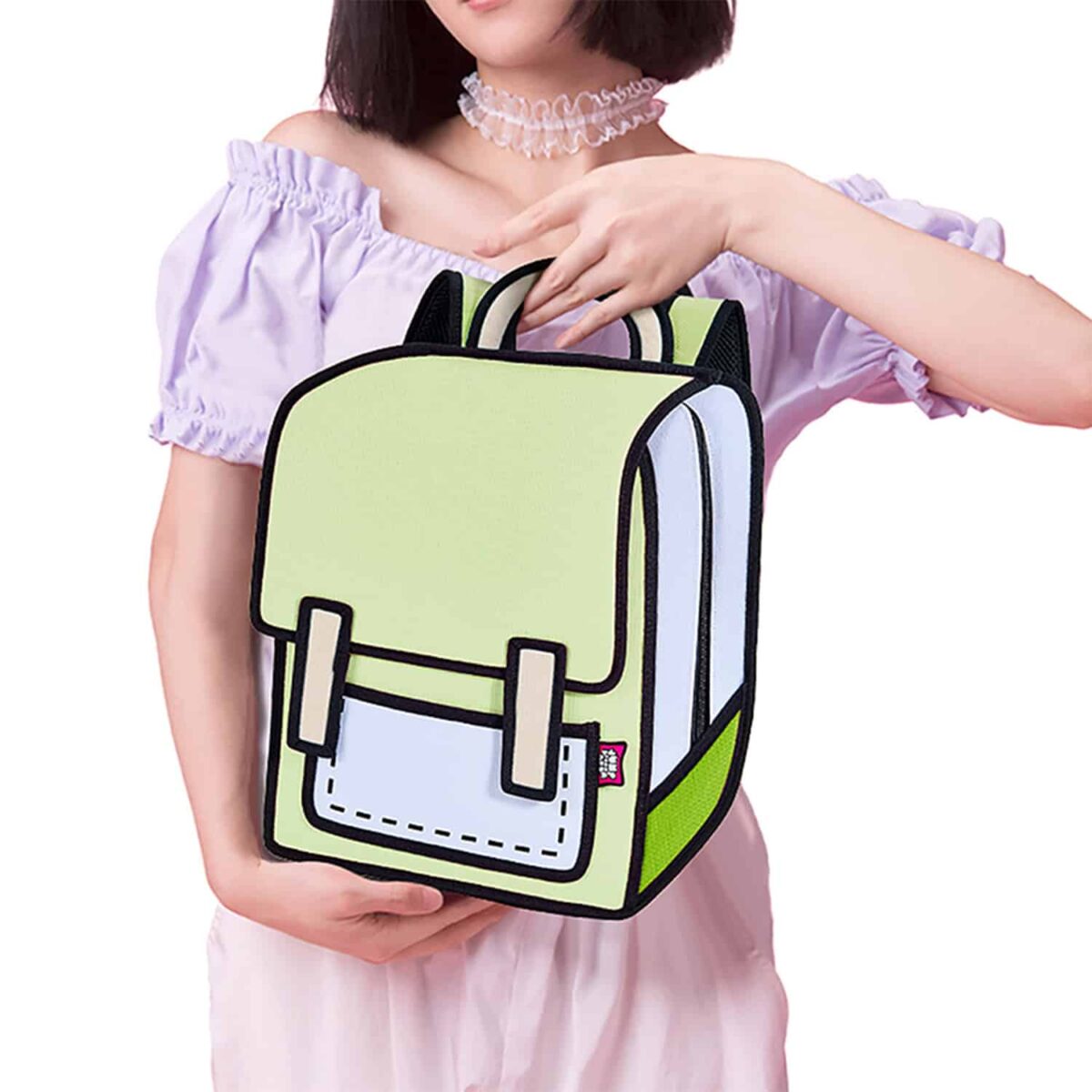 Classic Spaceman Cartoon Backpack – Fun 2D Bag - Image 3