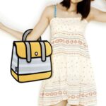 Funny Striped 2D Cartoon Handbag - Image 2