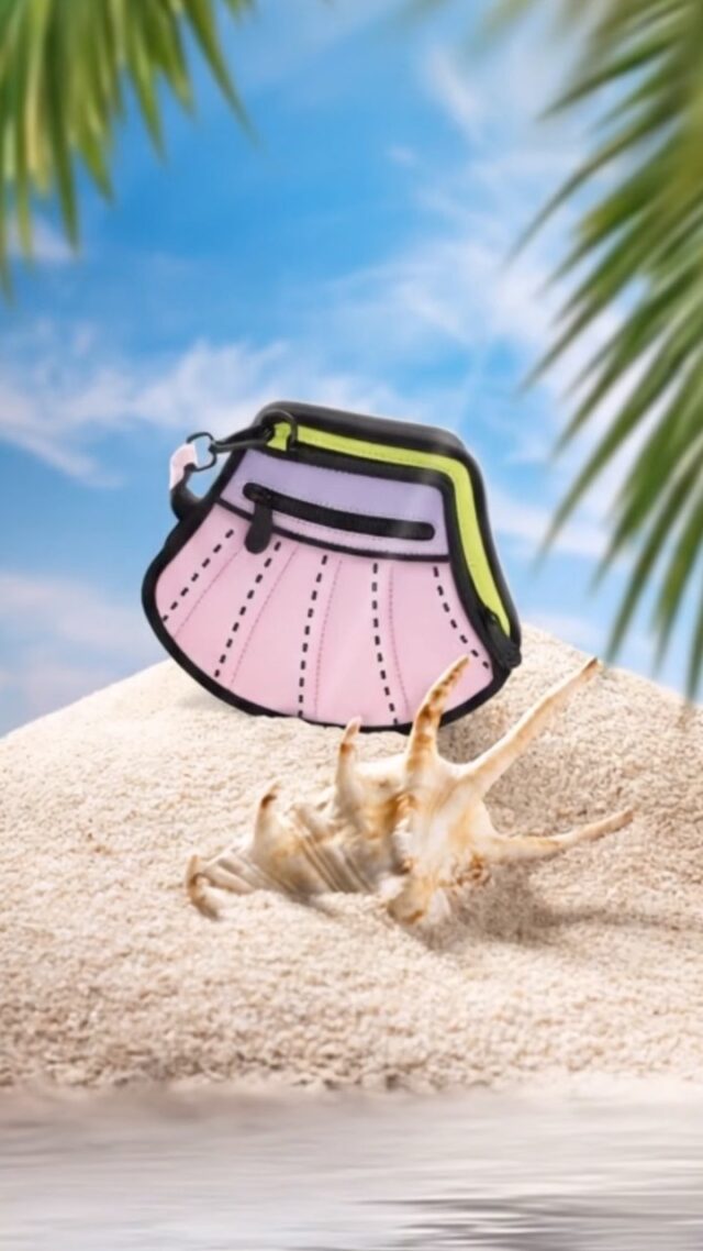 🌊 When ocean elegance meets JumpFromPaper’s signature boldness, the Venus Bag was born. With dusty pink, lilac accents, and a pop of fluorescent yellow, this clam-shaped beauty adds a splash of beach nostalgia to your wardrobe. #JumpFromPaper #VenusBag #ClamShape #BeachVibes #BoldDesign