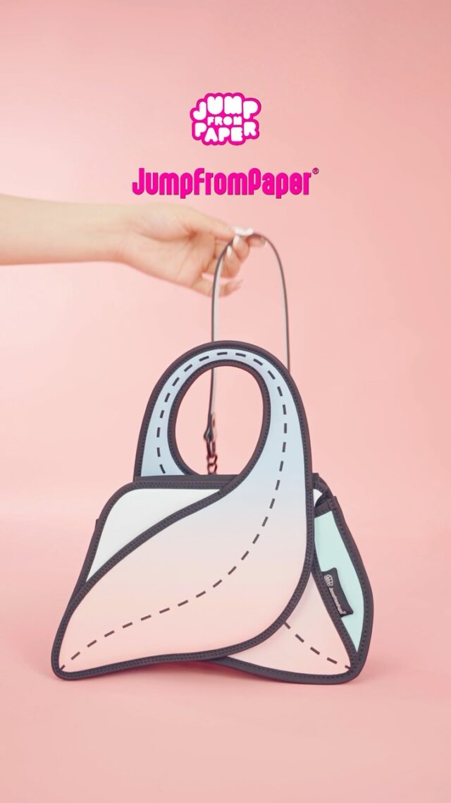 Bag 3/3
A little extra, a little unexpected 💥 What do you think — yay or hmm?
Give us your vote with reaction icon: 
👍 = Like it
❤️ = Love it
😮 = Surprise with design 
#JumpFromPaper #ClapAndSwitch #PlayfulFashion #BoldAndBright #BagCrush